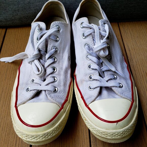 Converse Other - EUC CTAS Converse vintage old school canvas low top white 162065C (10M - 12W)